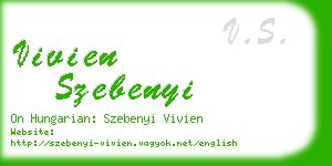 vivien szebenyi business card